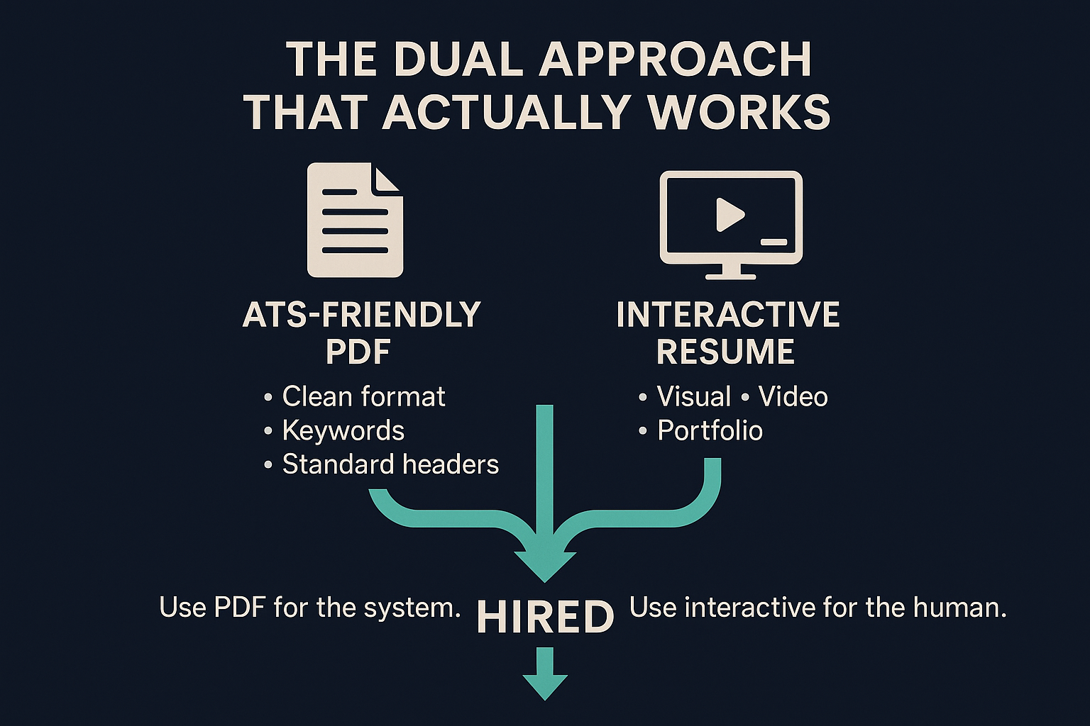 The Dual Approach - ATS PDF + Interactive Resume