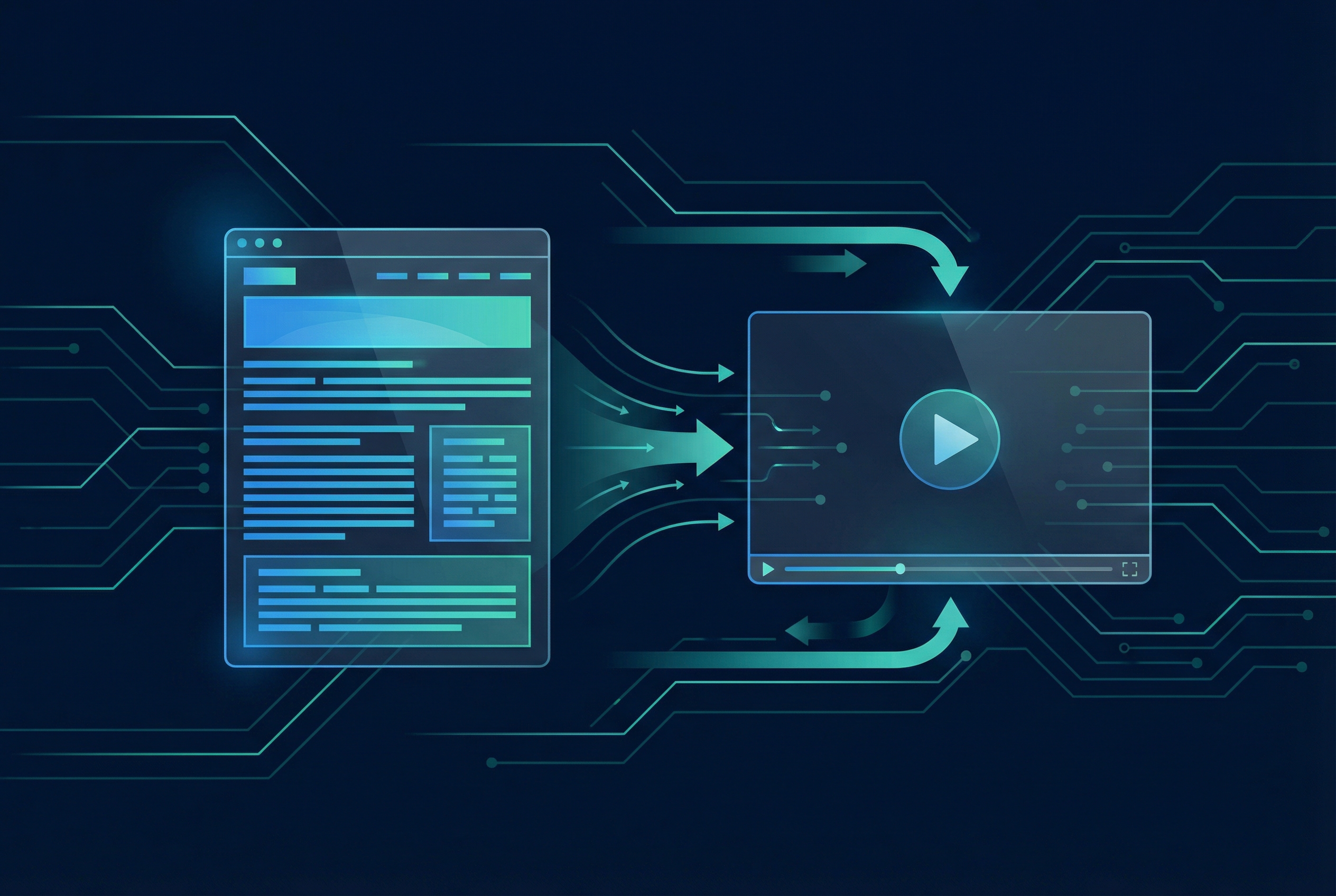 Repurpose blog content video - transforming articles into interactive video experiences