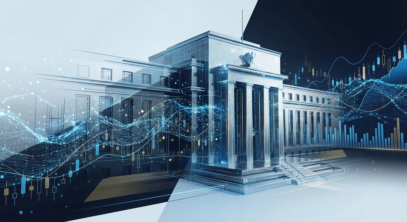 Federal Reserve Financial Stability Report 2025 data visualization showing digital monitoring of financial system vulnerabilities