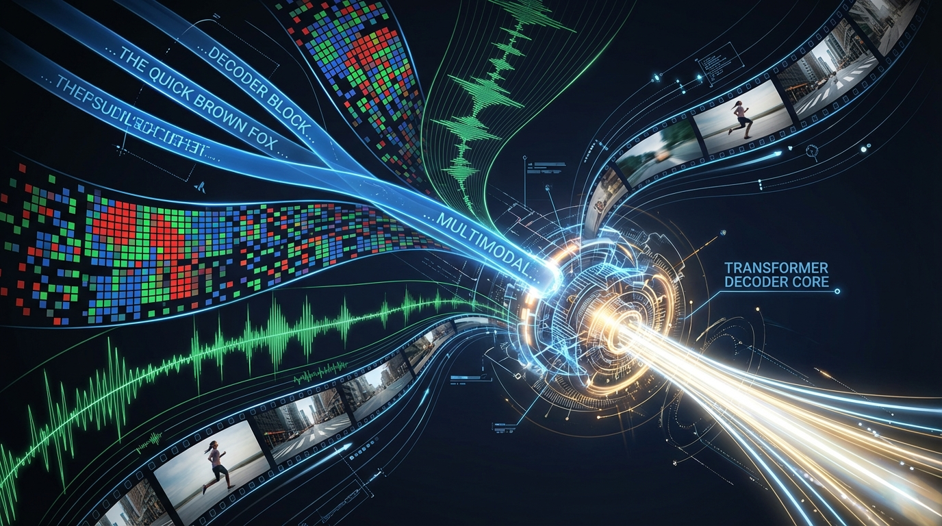 Google Gemini multimodal AI transformer architecture processing text images audio video