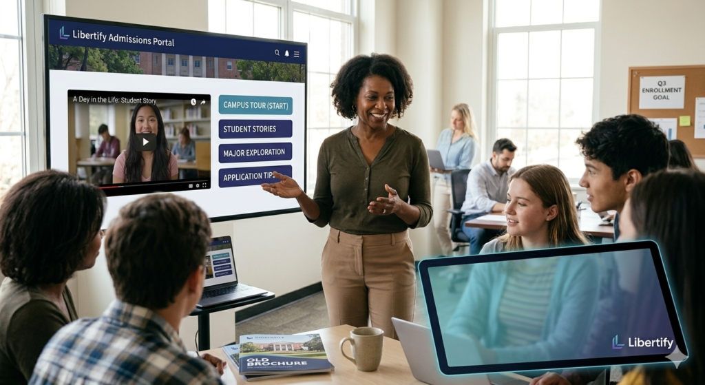 convert university brochure to video experiences