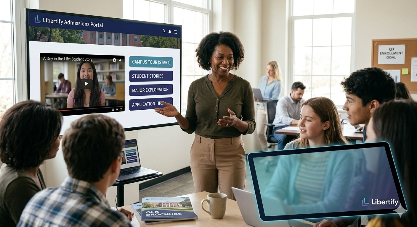 convert university brochure to video experiences