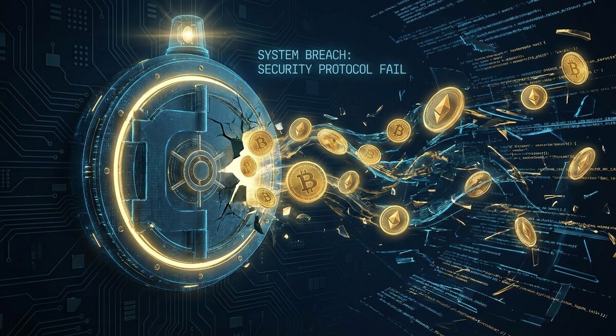 Cryptocurrency stolen funds breakdown showing DeFi hacks centralized exchange breaches and personal wallet compromises in 2025