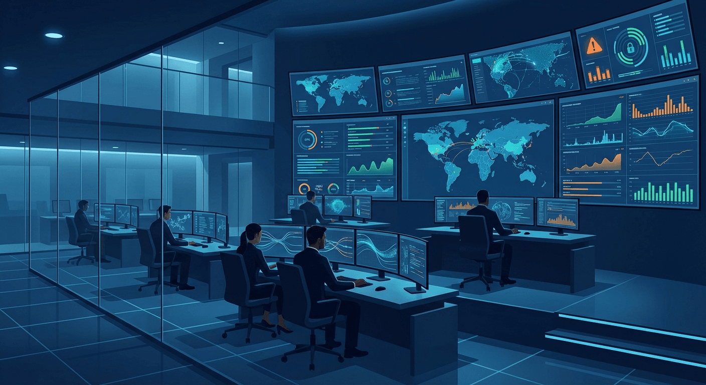 Federal cybersecurity operations center monitoring zero trust network