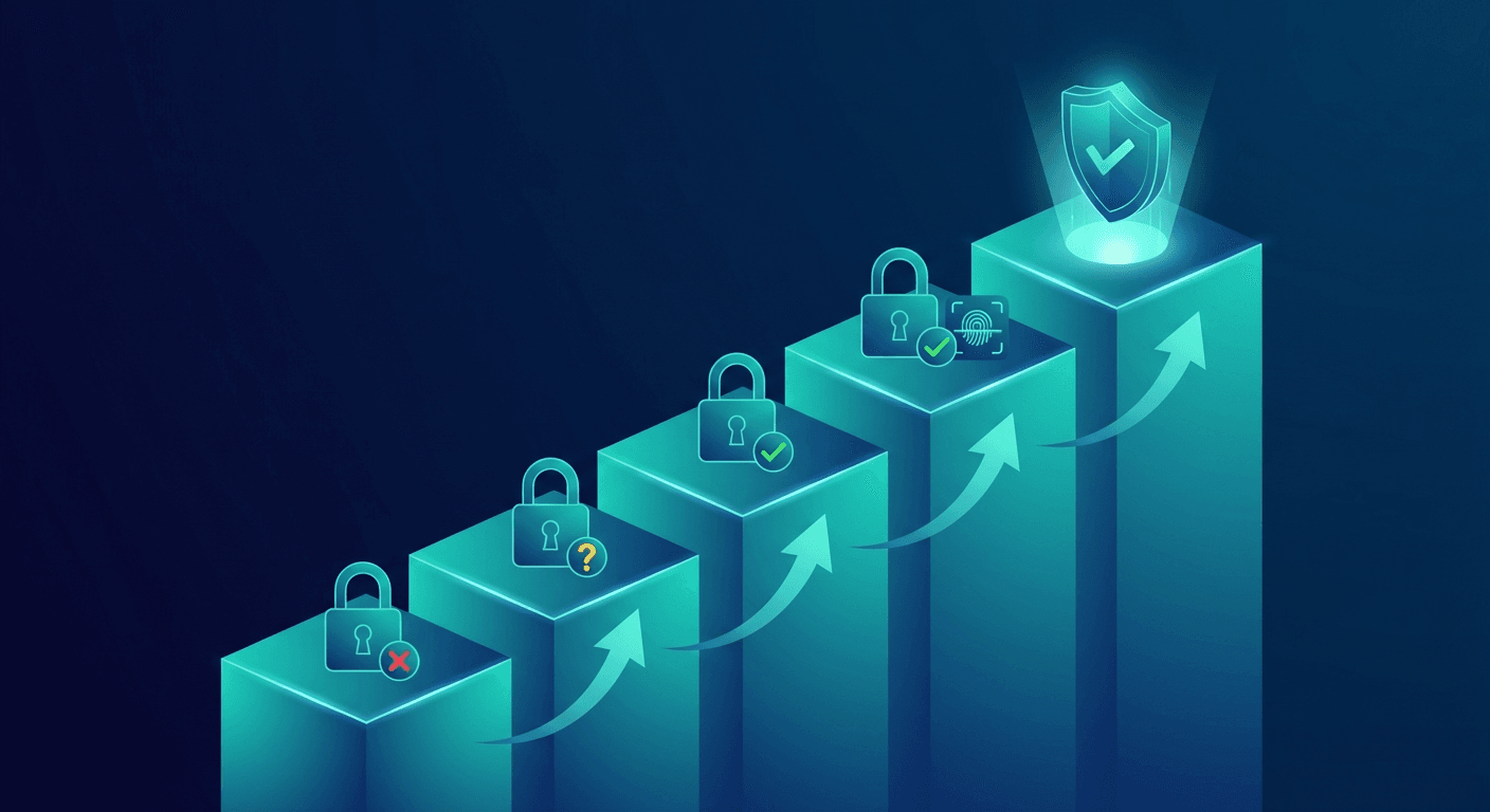 Zero trust maturity stages progression from traditional to optimal