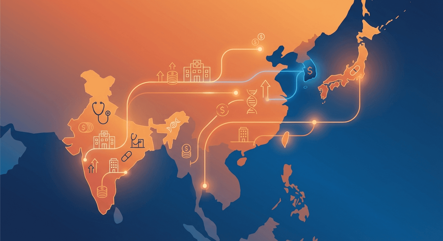 Healthcare private equity investment trends in Asia-Pacific India Japan South Korea