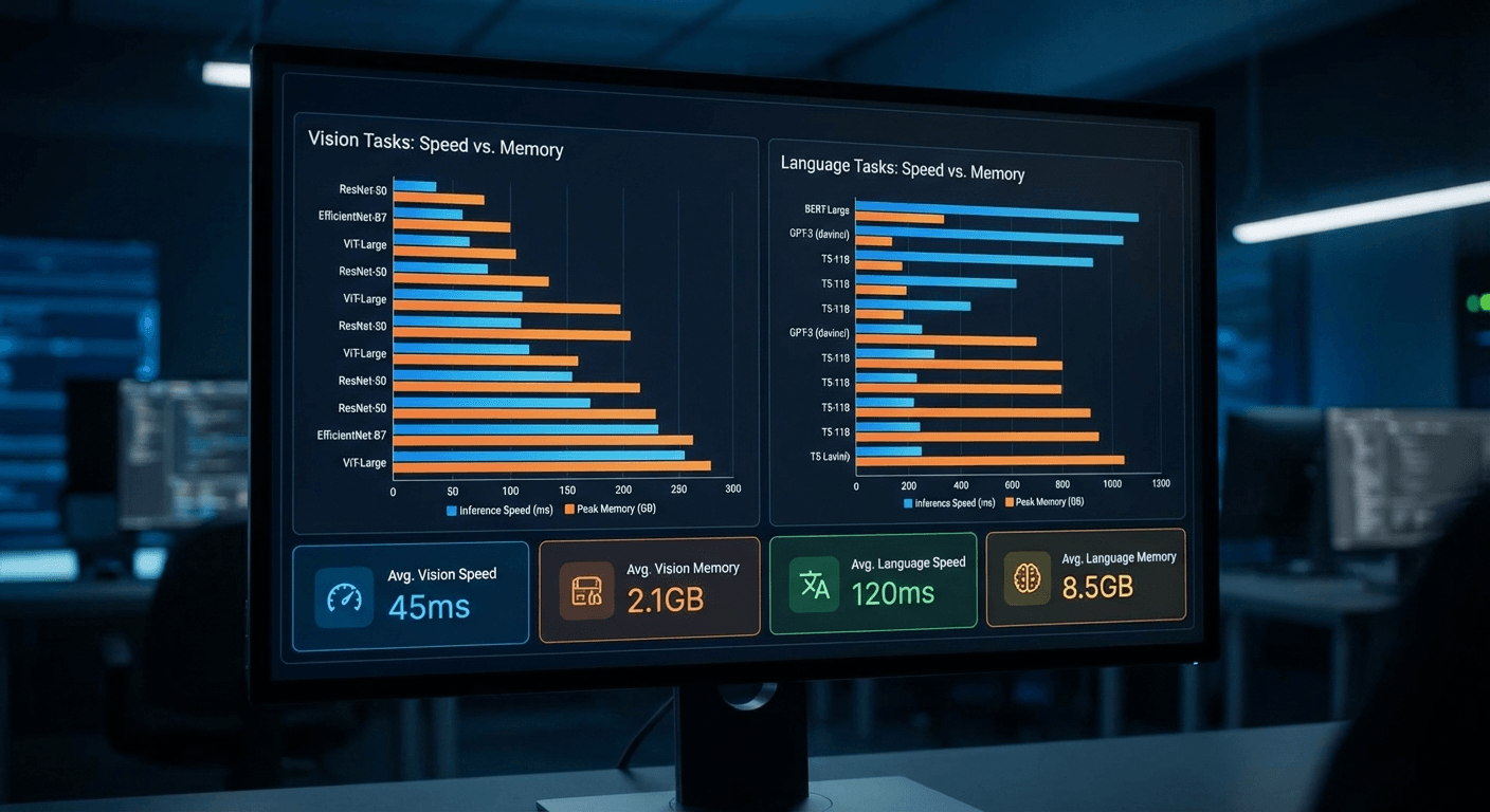 Mamba language model performance comparison showing speedup and efficiency gains versus Transformer architectures
