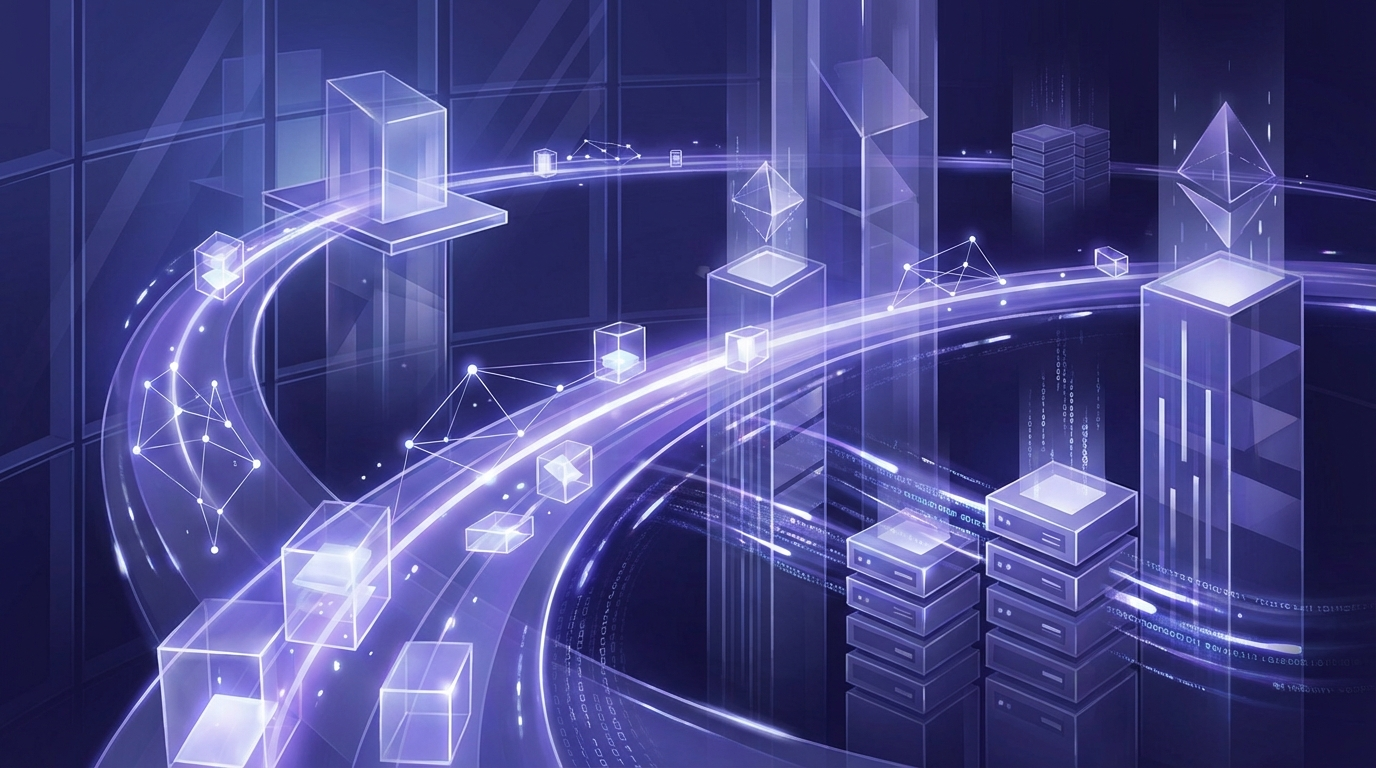 Autonomous AI agents working inside a modern enterprise environment with connected data streams