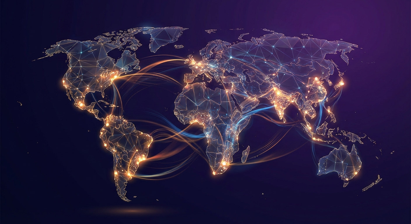 Global crypto adoption heat map showing emerging market growth in Argentina, India, Nigeria and Colombia