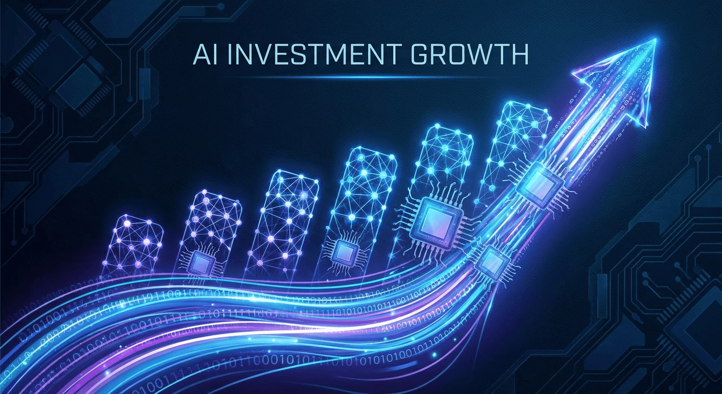 AI venture capital investment growth trends 2025 neural network visualization