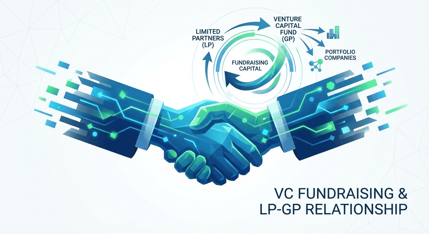 Venture capital fundraising trends LP GP relationship visualization
