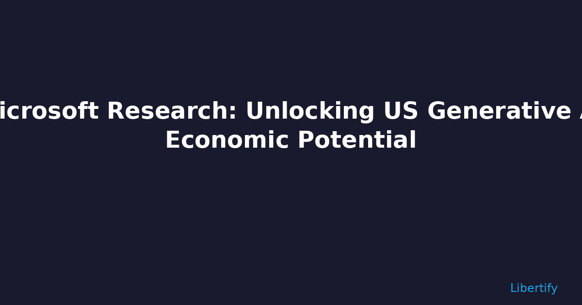 Microsoft Research Unlocking US Generative AI Eco Guide