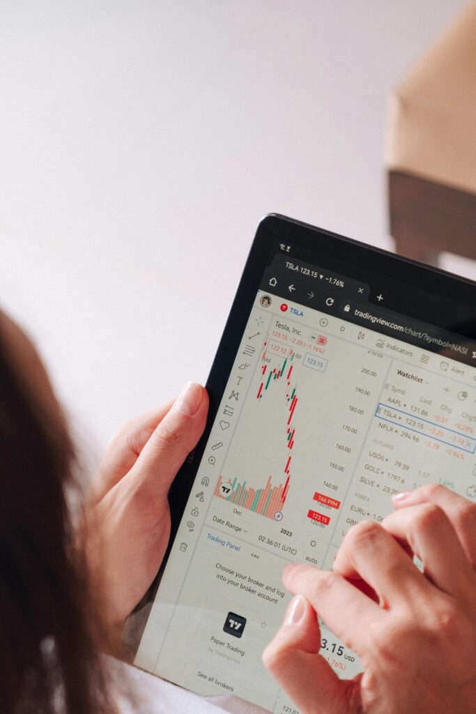 Wealth manager reviewing a fund report