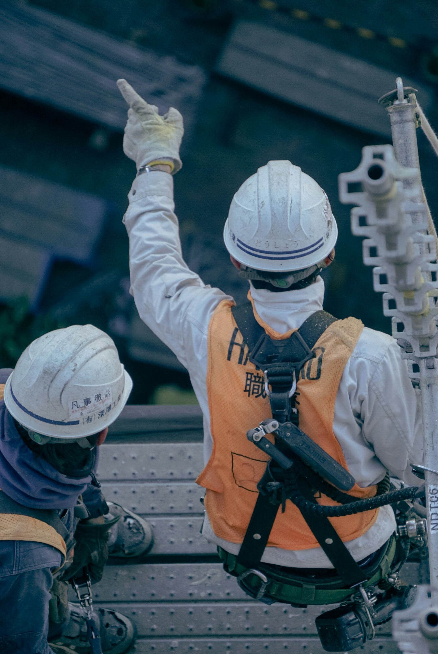 Site worker in safety training